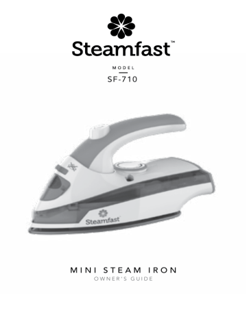 Steamfast SF-710 Mini Steam Iron Owner’s Manual | Manualzz