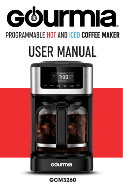 Coffee Machine, Gourmia GCM3260 Programmable Hot and Iced Coffee