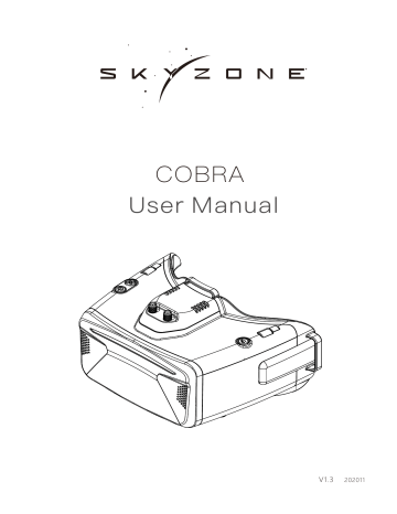 SkyZone Cobra X FPV Goggle User Manual | Manualzz