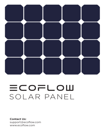 ECOFLOW Solar Panel User Manual | Manualzz