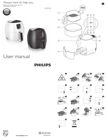 Philips HD9240 Manuel utilisateur | Manualzz