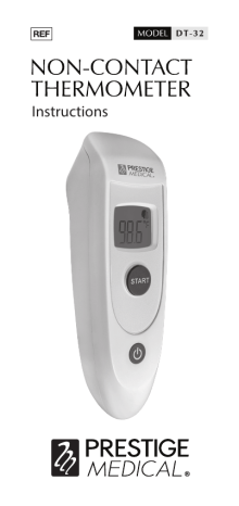 PRESTIGE DT-32 Non-Contact Thermometer Instructions | Manualzz