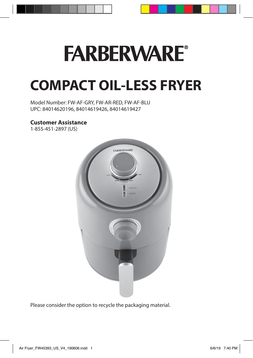 User manual Farberware FP3000FBSC (English - 15 pages)