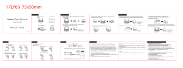 Earbuds Wireless Sport 17LY86BK User Guide Manualzz