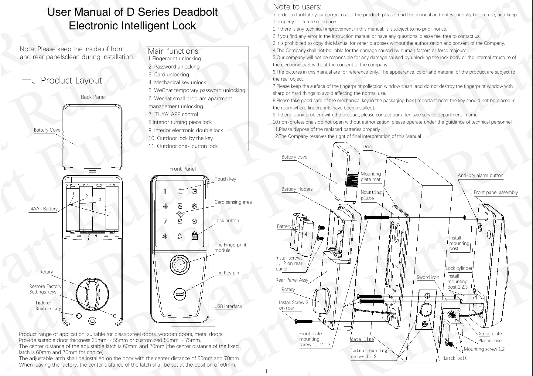 6000 series Smart lever door lock DDL603LKABW/00