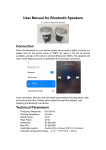 EASTWOOD Bluetooth Speakers User Manual