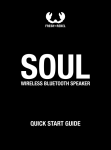 SOUL STBS1-B Wireless Bluetooth Speaker Mode d'emploi