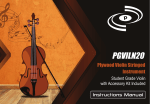 PYLEUSA Plywood Violin Stringed Instrument PGVILN20 Instruction manual