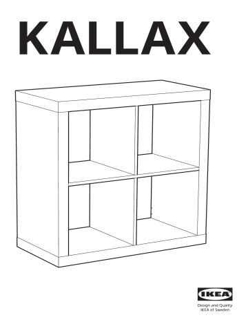 IKEA KALLAX Shelving unit Installationsvejledning | Manualzz