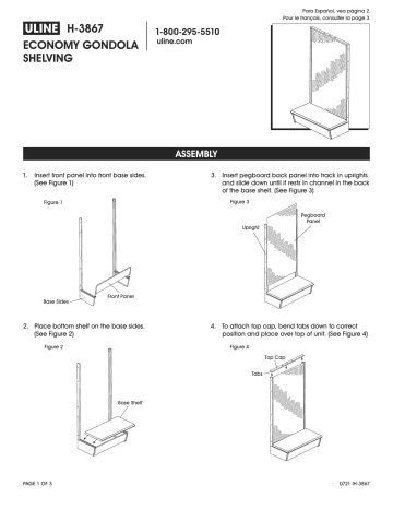 Uline H-3867 Instruction Manual | Manualzz