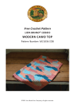 Lion Brand MODERN CAMO TOP M21036-COB User Manual