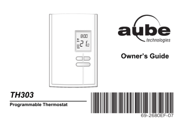 resideo TH303 Programmable Thermostat User Guide | Manualzz