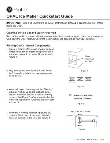 Profile OPAL Ice Maker User Guide Manualzz