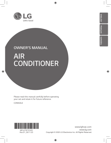 LG Air Conditioner Owner’s Manual | Manualzz