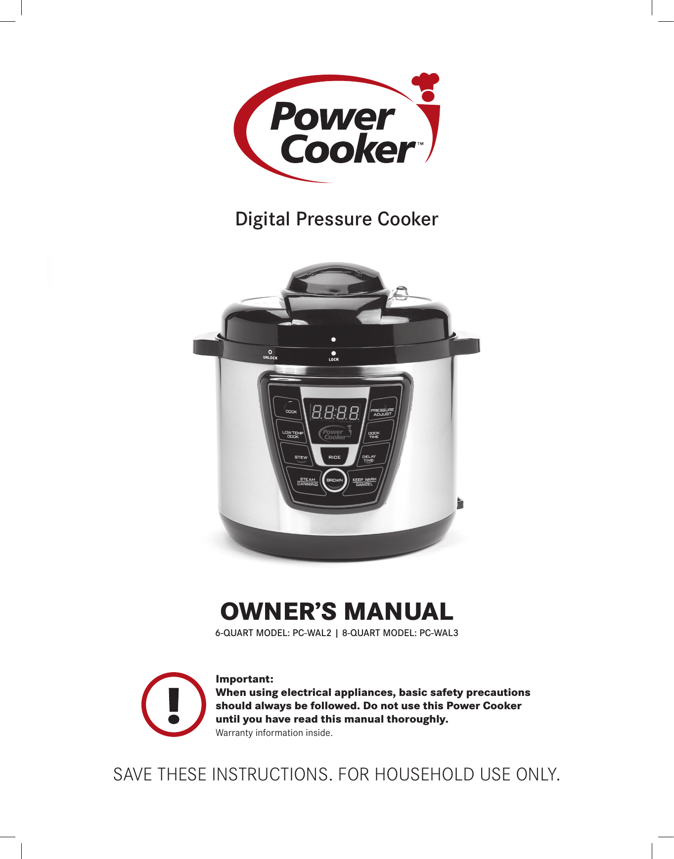 Power pressure cooker manual hot sale