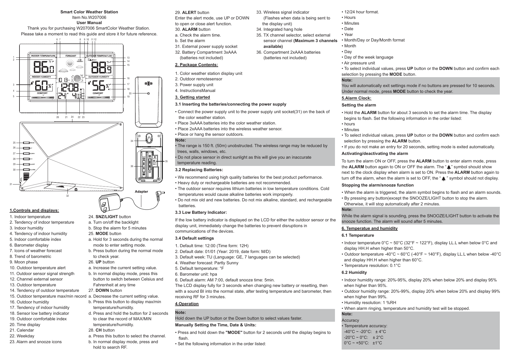 Weather station инструкция на русском