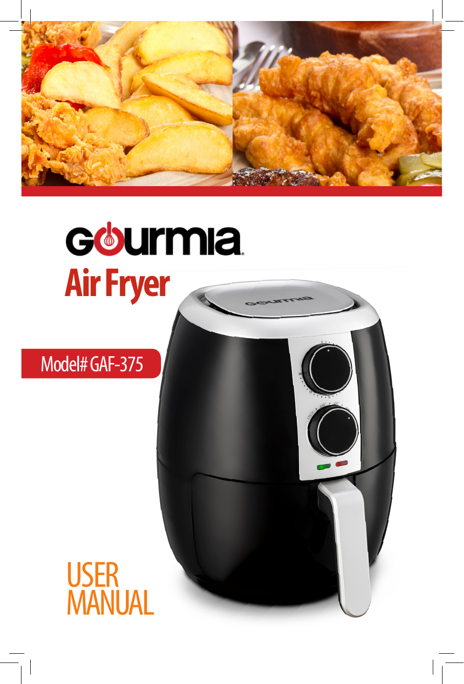 Air Fryers, Gourmia GAF658 Digital Free Fry Air Fryer- No Oil Healthy Frying  - LCD Display - 8 Presets - 1700 Watt - 6 Qt Basket Pan - Recipe Book  Included