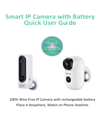 Sdeter smart wifi cheap camera manual