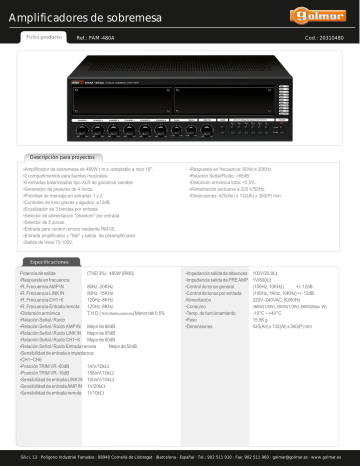 Схема inter m pam 480a