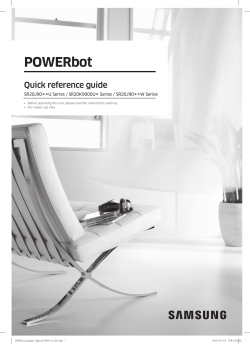 Samsung SR20J9040W - Owner's manual, User manual | manualzz.com