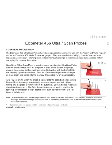 Elcometer 456 Ultra, 456 用户手册 | Manualzz