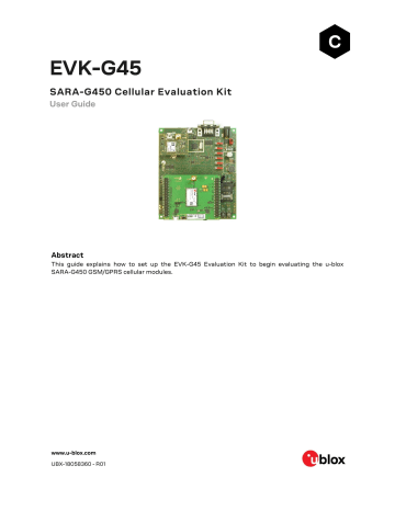 Ublox EVK-G45 User Manual | Manualzz