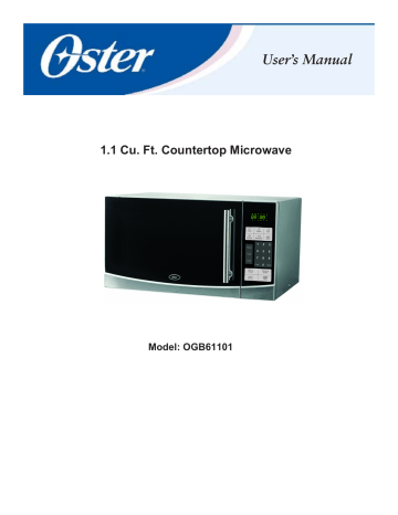 User manual Oster OGG61101 (English - 17 pages)