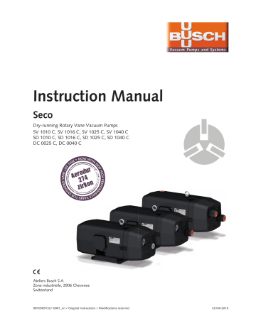 Busch Seco Dc Seco Sv C Instructions Manual Manualzz