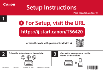 canon pixma ts6420 printer manual