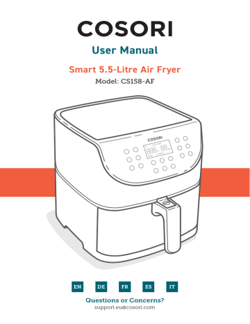 Cosori CS158-AF Air Fryer User Manual | Manualzz