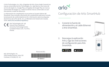 Arlo Pro Smarthub Manual