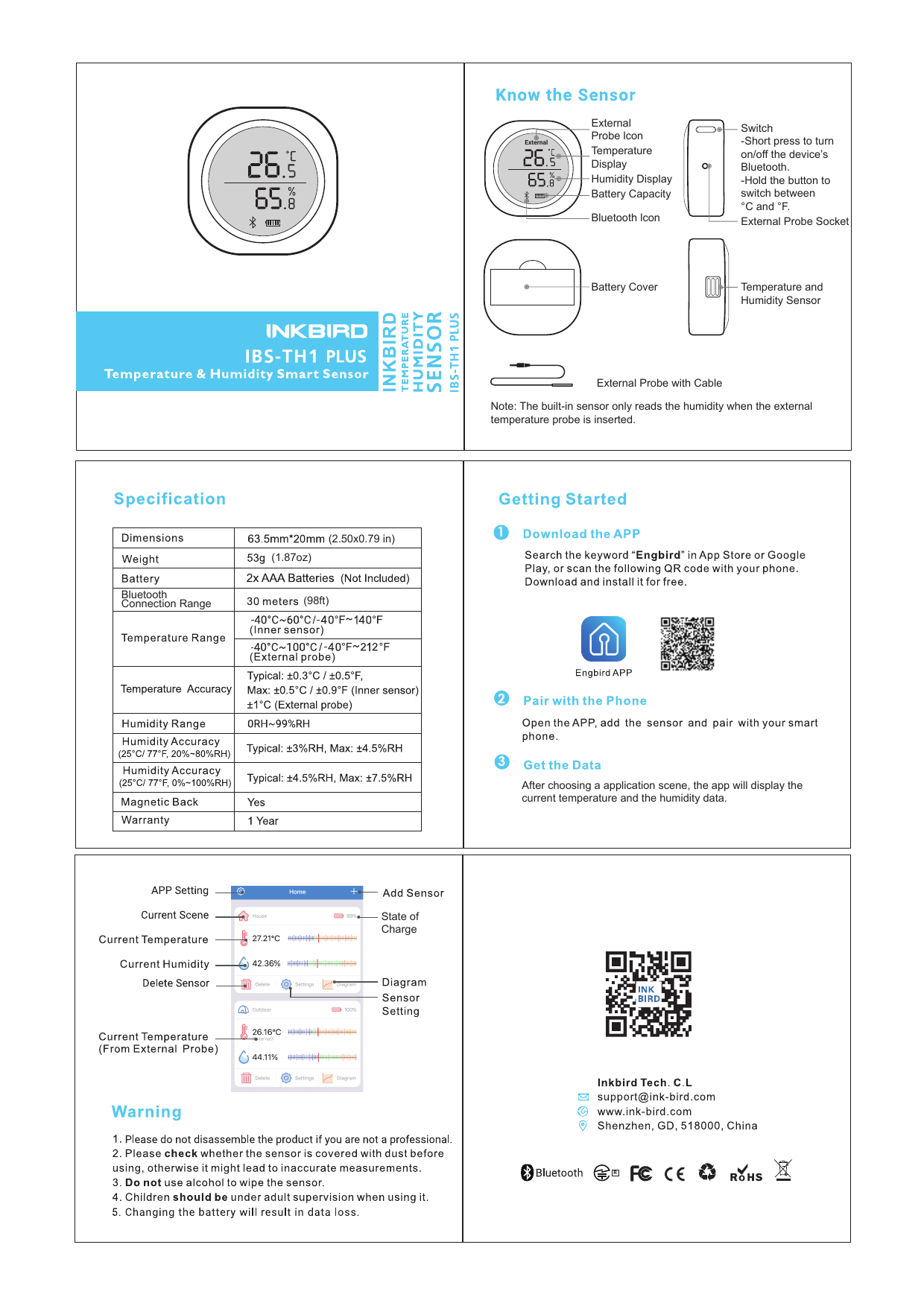 Battery Replacement Guide for Inkbird IBS-TH1 Logging Temperature