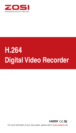 ZOSI DVR Instruction manual | Manualzz