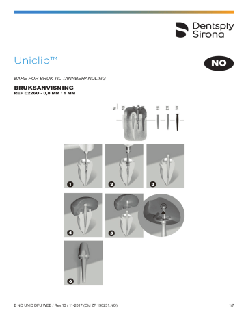 Dentsply Sirona Uniclip Bedienungsanleitung | Manualzz