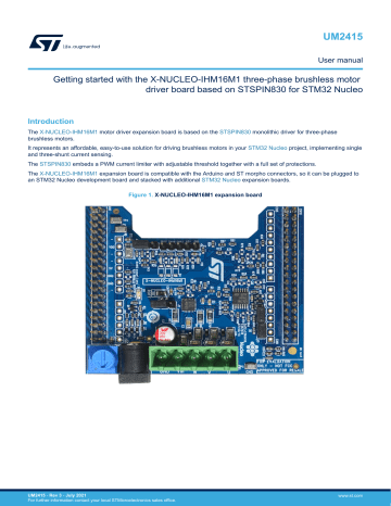 STMicroelectronics X-NUCLEO-IHM16M1 User Manual | Manualzz