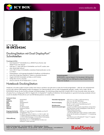 ICY BOX IB-DK2242AC Datenblatt | Manualzz