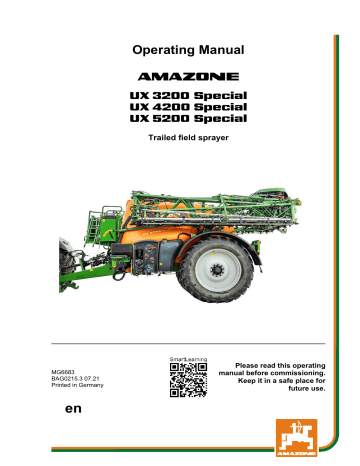 Amazone UX 3200/4200/5200 SPECIAL Operating Manual | Manualzz