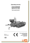 Amazone DMC 602 Owner's Manual
