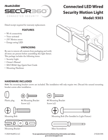 secur360 doorbell installation instructions