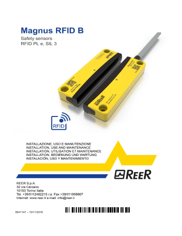 Reer Magnus RFID B Serie Bedienungsanleitung | Manualzz