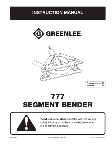 Support De Conduit Greenlee 777 Pour Tuyaux 2.5-4 Pouces - Occasion Bon État