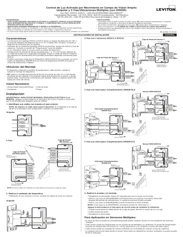 Leviton DOS15-1LZ Decora Occupancy Motion Sensor In-Wall Switch, Auto ...