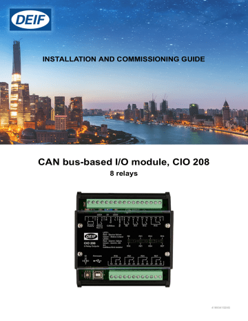 DEIF CIO 208 CAN bus-based I/O module Installation Instructions | Manualzz