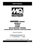 MQ Multiquip CA4HC-CA5BC Parts Manual