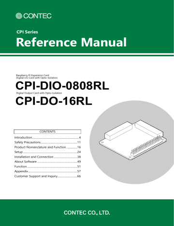 Contec Cpi-do-16rl Reference Manual 