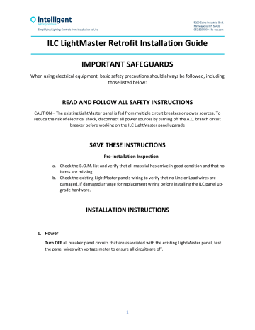 Intelligent Lighting Controls LightMaster to LightLEEDer Retrofit ...