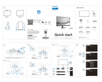 Philips 27E1N5600AE/00 Monitor USB-C monitor Quick Start Guide | Manualzz