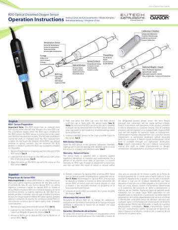 Eutech Optical RDO Probe Operation Instructions | Manualzz