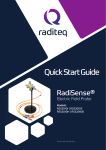raditeq RSS2010I RadiSense Electric Field Probe User Guide