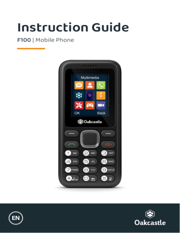 Oakcastle F100 Mobile Phone Instruction manual | Manualzz